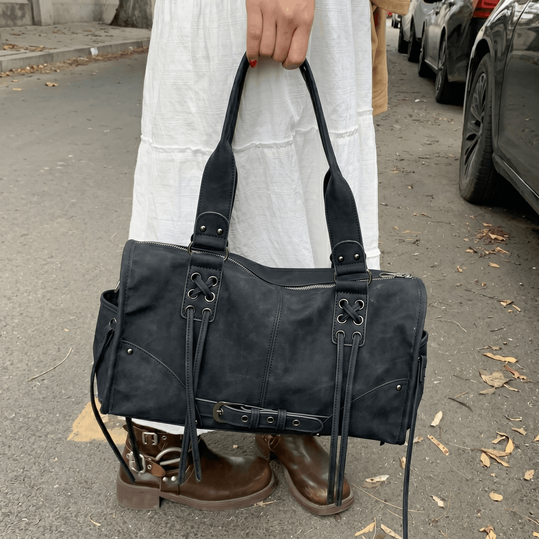 Tassi - Motorcycle Style Shoulder/Handbag - Timefield