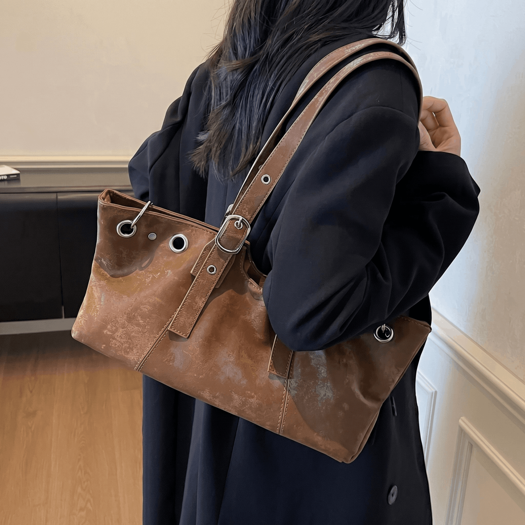 Sweto - Matte Ethnic Style Tote Bag - Timefield