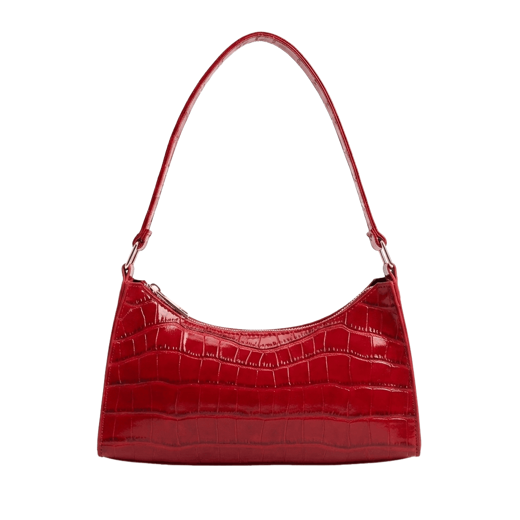 Porset - Crocodile Pattern Shoulder Bag